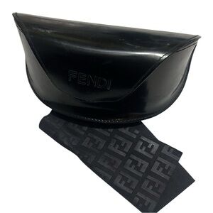 Fendi Glossy Black Eyewear Case